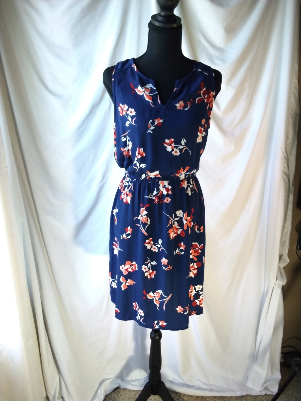 41 Hawthorn Navy Floral Sleeveless Mini Dress